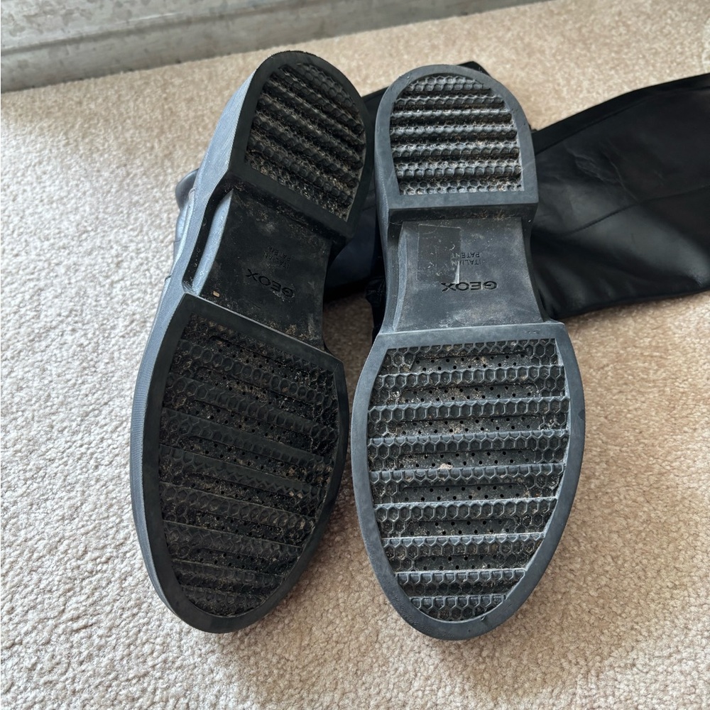 Geox Black Women's Combat Boots - Picture 6 of 6